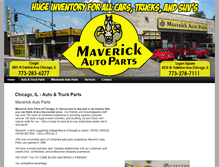 Tablet Screenshot of maverickautopartschicago.com